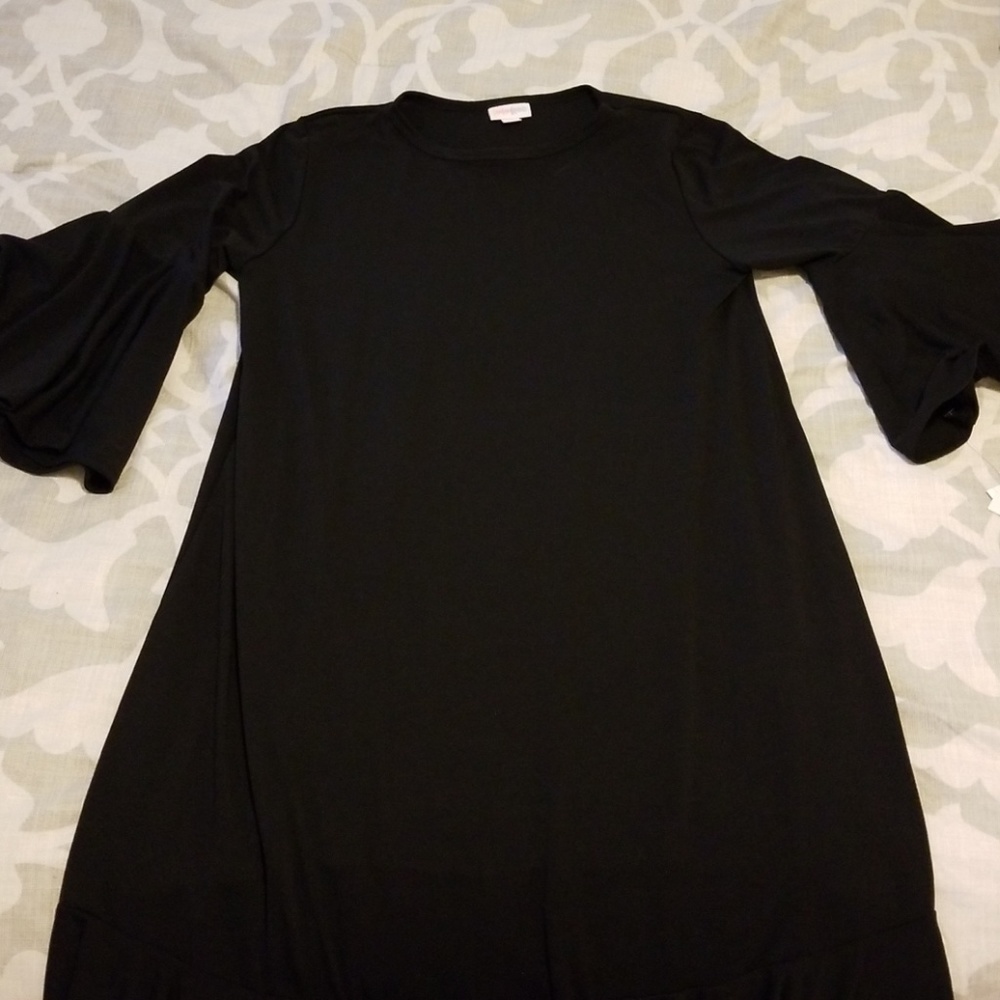 LLR Maurine dress, new, solid black, size small